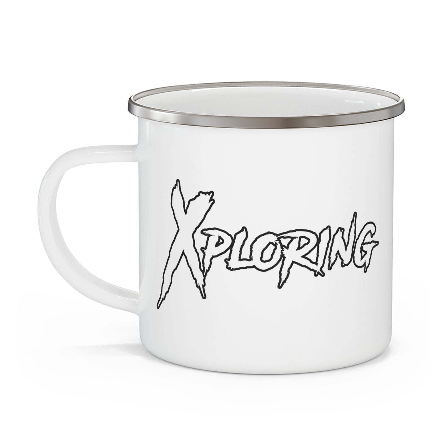 Adventure Enamel Camping Mug, Outdoor Mug, Travel Camp Mug, Hiking Gift, Nature Lover Coffee Cup, Unique Camping Gear