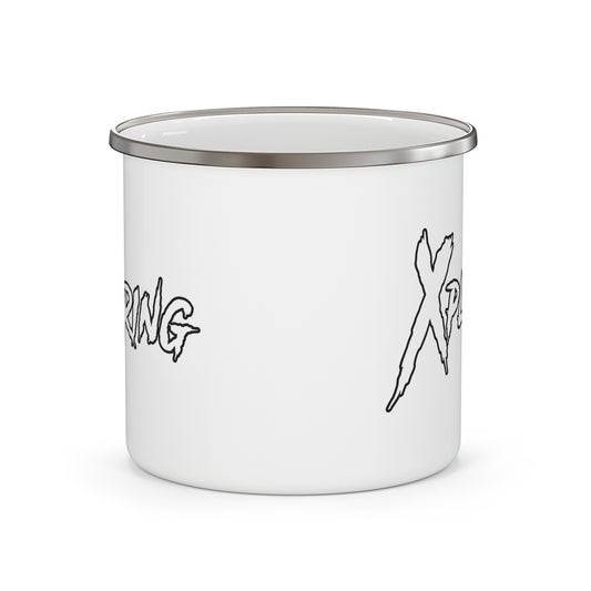 Adventure Enamel Camping Mug, Outdoor Mug, Travel Camp Mug, Hiking Gift, Nature Lover Coffee Cup, Unique Camping Gear