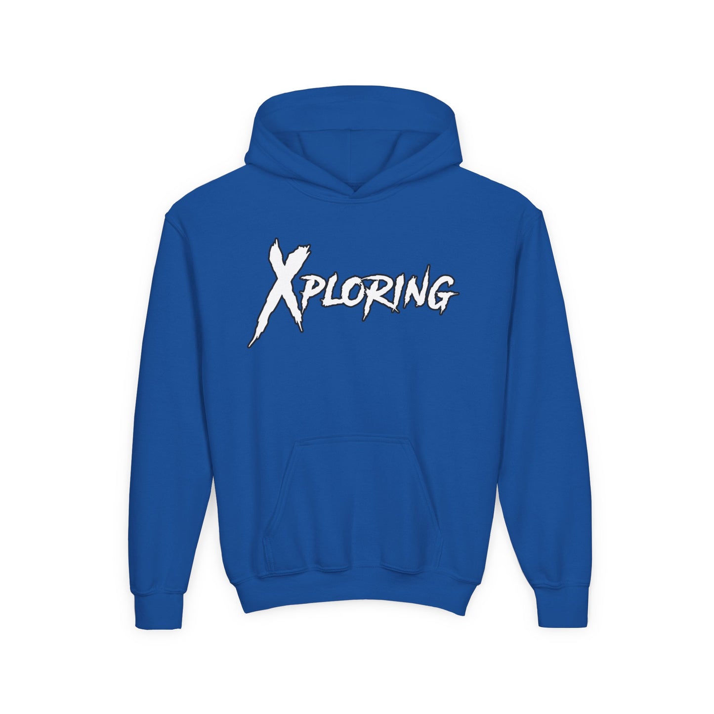 Youth Hoodie - XPLORING Design, Cool Teen Apparel, Adventure Sweatshirt, Gift for Kids, Outdoor Activities Wear