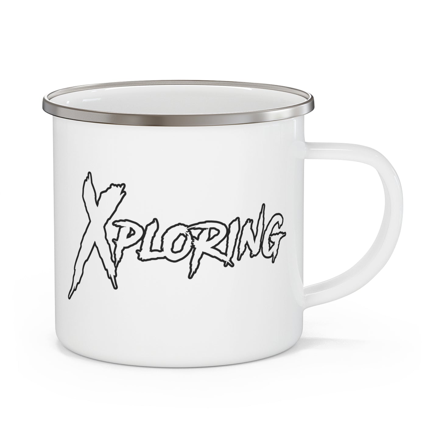 Adventure Enamel Camping Mug, Outdoor Mug, Travel Camp Mug, Hiking Gift, Nature Lover Coffee Cup, Unique Camping Gear