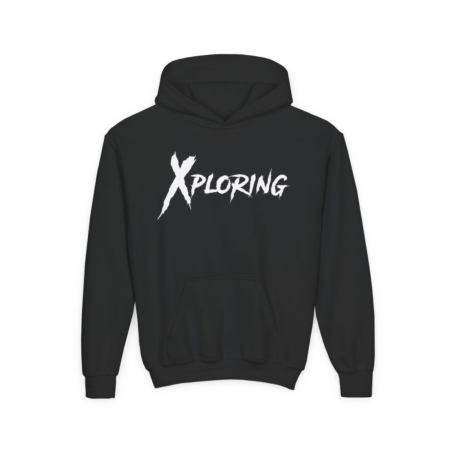 Youth Hoodie - XPLORING Design, Cool Teen Apparel, Adventure Sweatshirt, Gift for Kids, Outdoor Activities Wear