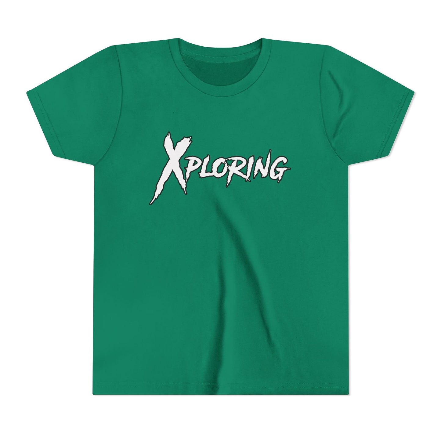 Xploring Youth Short Sleeve Tee, Adventure Shirt, Kids' Travel Tee, Outdoor Fun Shirt, Birthday Gift for Boys, Exploration Apparel