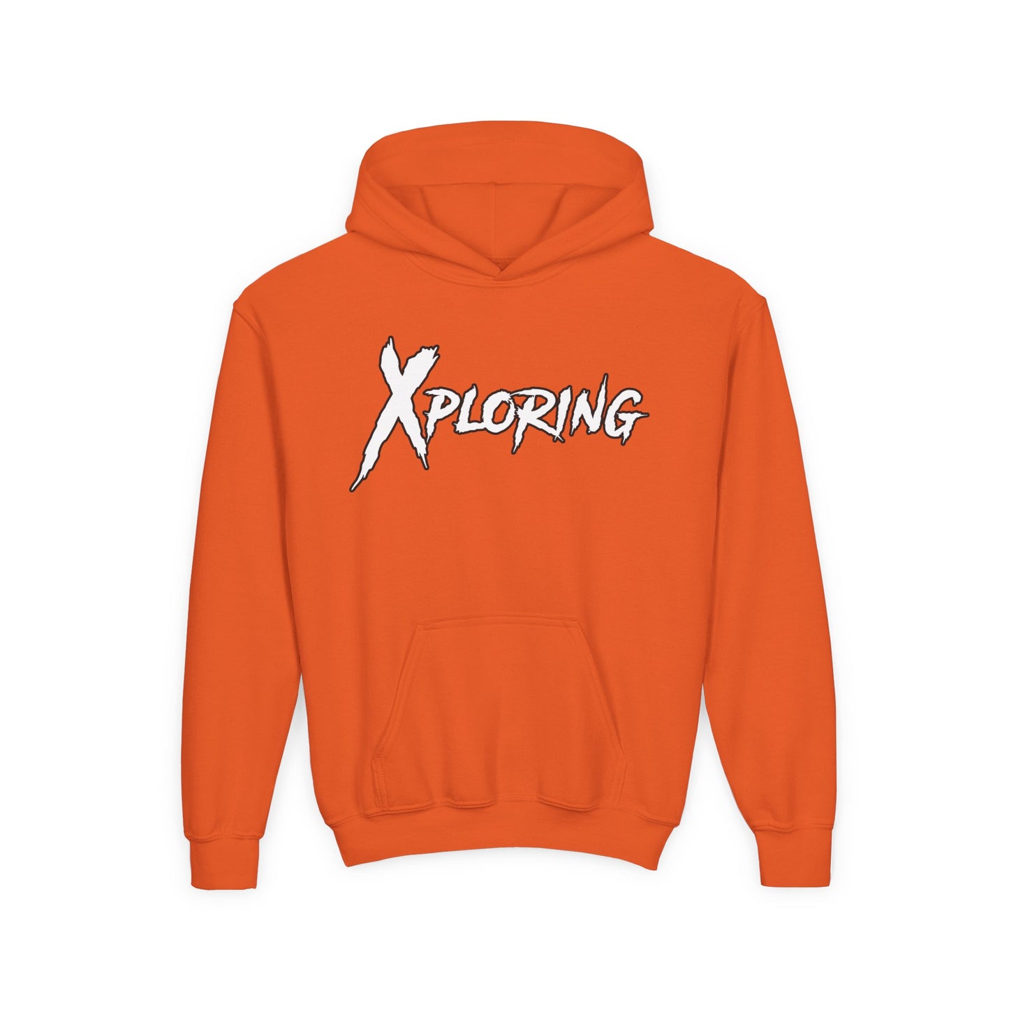 Youth Hoodie - XPLORING Design, Cool Teen Apparel, Adventure Sweatshirt, Gift for Kids, Outdoor Activities Wear