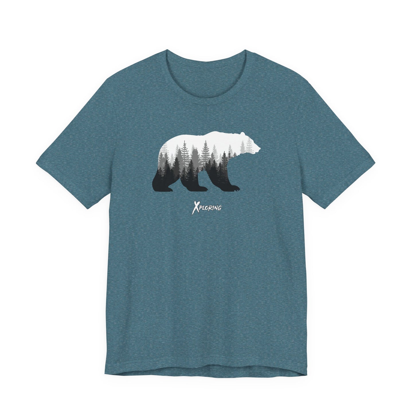Xploring Wildlife Adventure Bear Tee | Unisex Casual T-Shirt for Nature Lovers, Outdoor Enthusiasts, Gift for Hikers & Campers