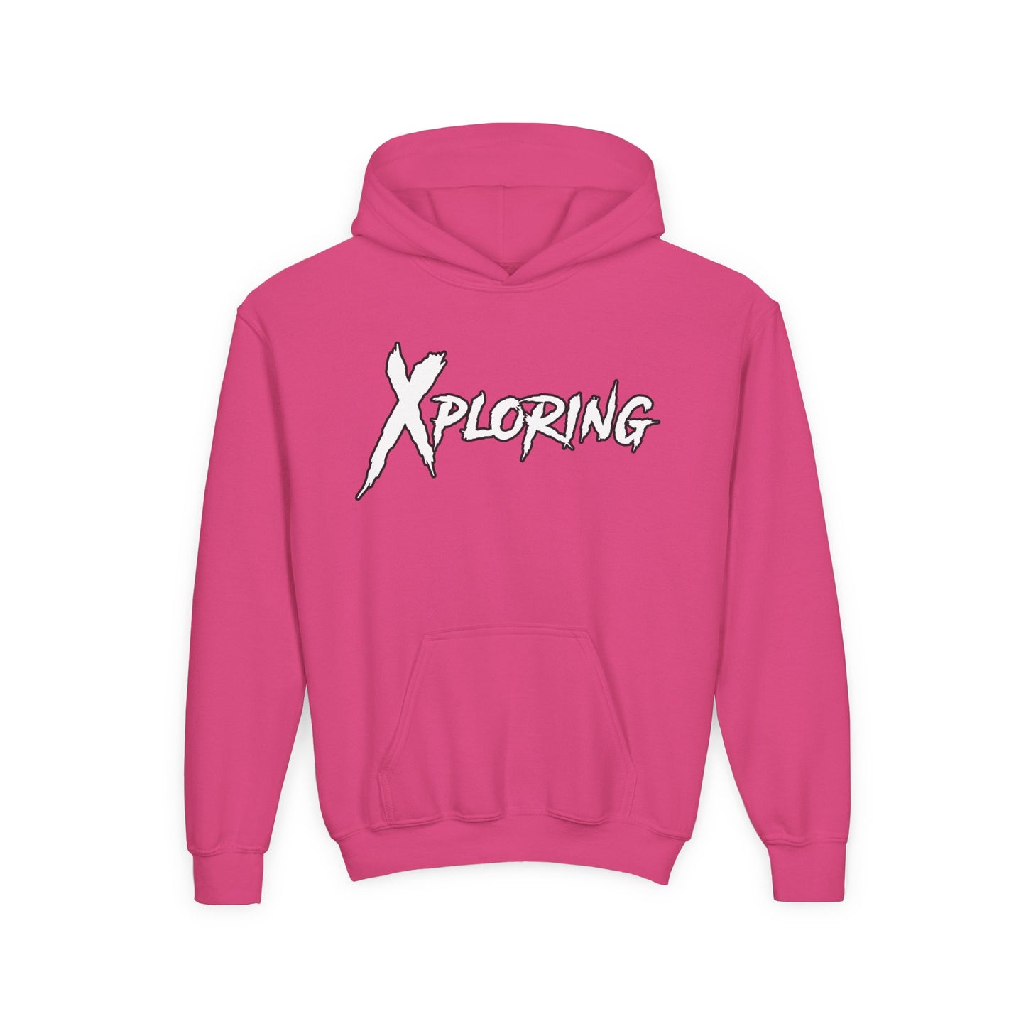 Youth Hoodie - XPLORING Design, Cool Teen Apparel, Adventure Sweatshirt, Gift for Kids, Outdoor Activities Wear