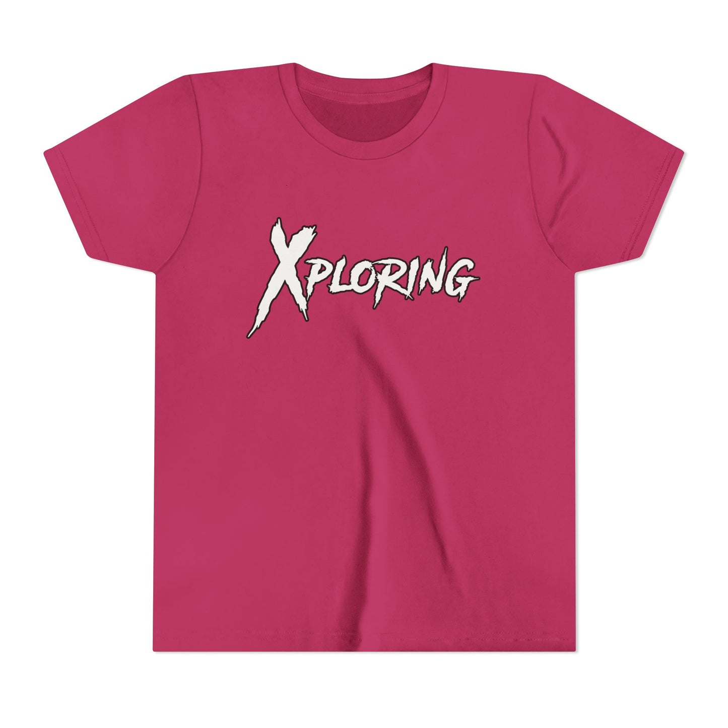 Xploring Youth Short Sleeve Tee, Adventure Shirt, Kids' Travel Tee, Outdoor Fun Shirt, Birthday Gift for Boys, Exploration Apparel