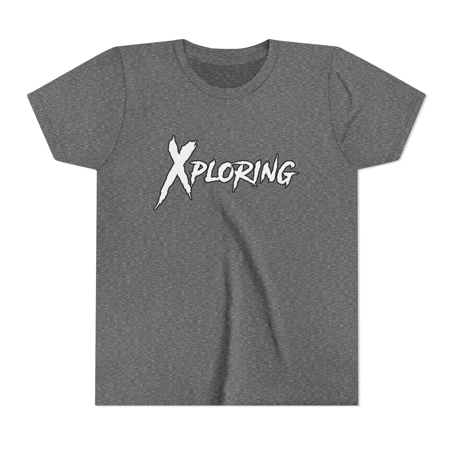 Xploring Youth Short Sleeve Tee, Adventure Shirt, Kids' Travel Tee, Outdoor Fun Shirt, Birthday Gift for Boys, Exploration Apparel