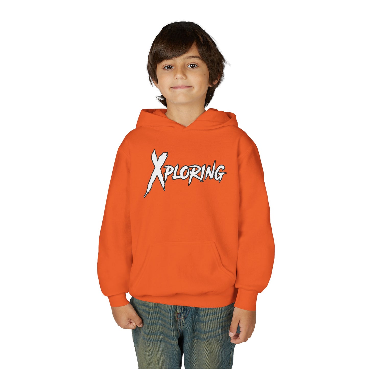 Youth Hoodie - XPLORING Design, Cool Teen Apparel, Adventure Sweatshirt, Gift for Kids, Outdoor Activities Wear