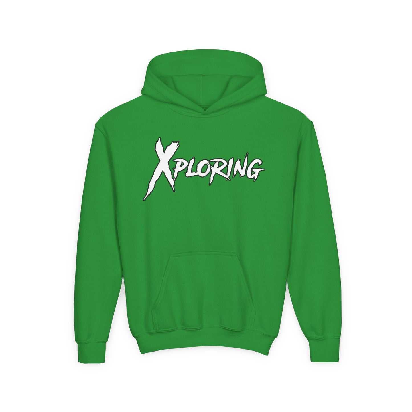 Youth Hoodie - XPLORING Design, Cool Teen Apparel, Adventure Sweatshirt, Gift for Kids, Outdoor Activities Wear