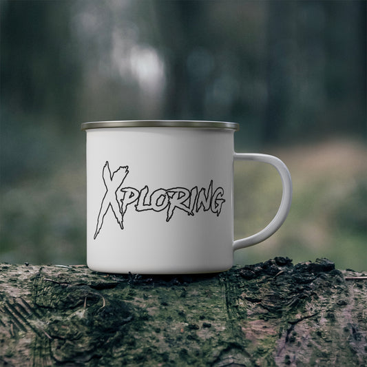 Adventure Enamel Camping Mug, Outdoor Mug, Travel Camp Mug, Hiking Gift, Nature Lover Coffee Cup, Unique Camping Gear