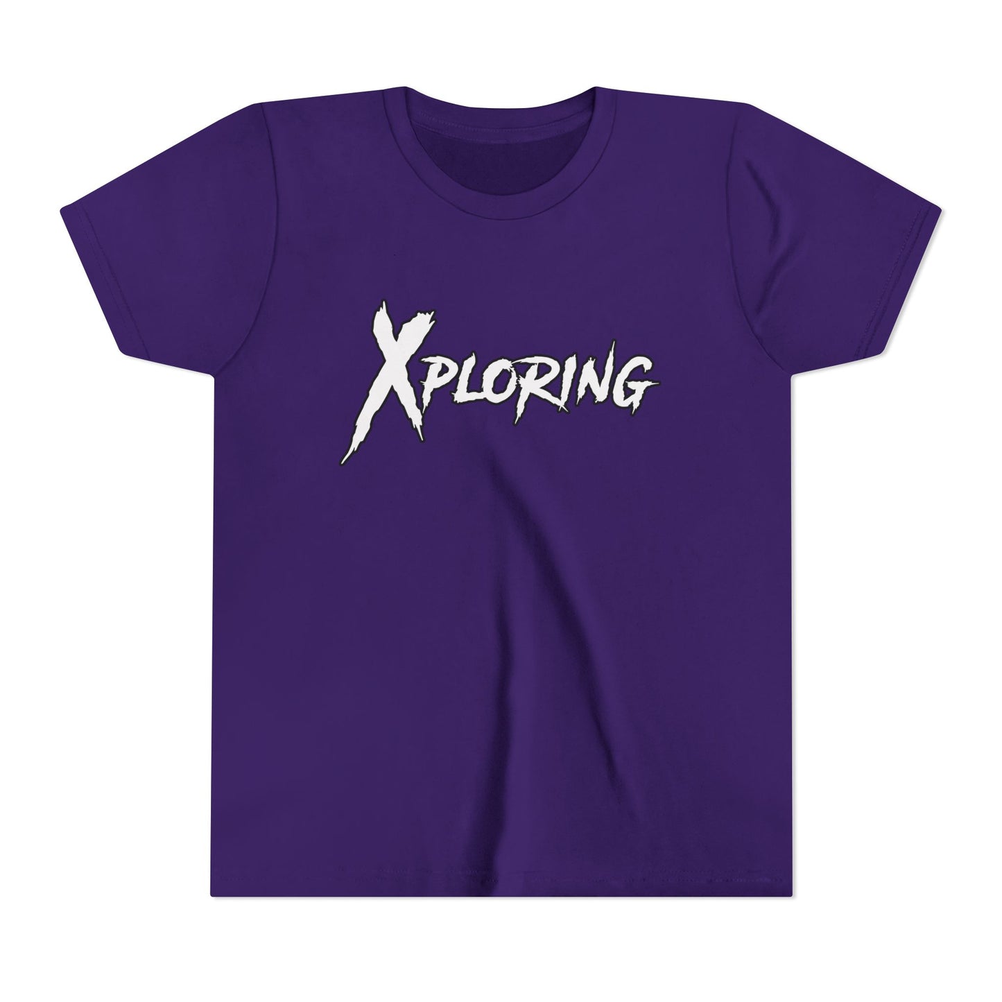 Xploring Youth Short Sleeve Tee, Adventure Shirt, Kids' Travel Tee, Outdoor Fun Shirt, Birthday Gift for Boys, Exploration Apparel