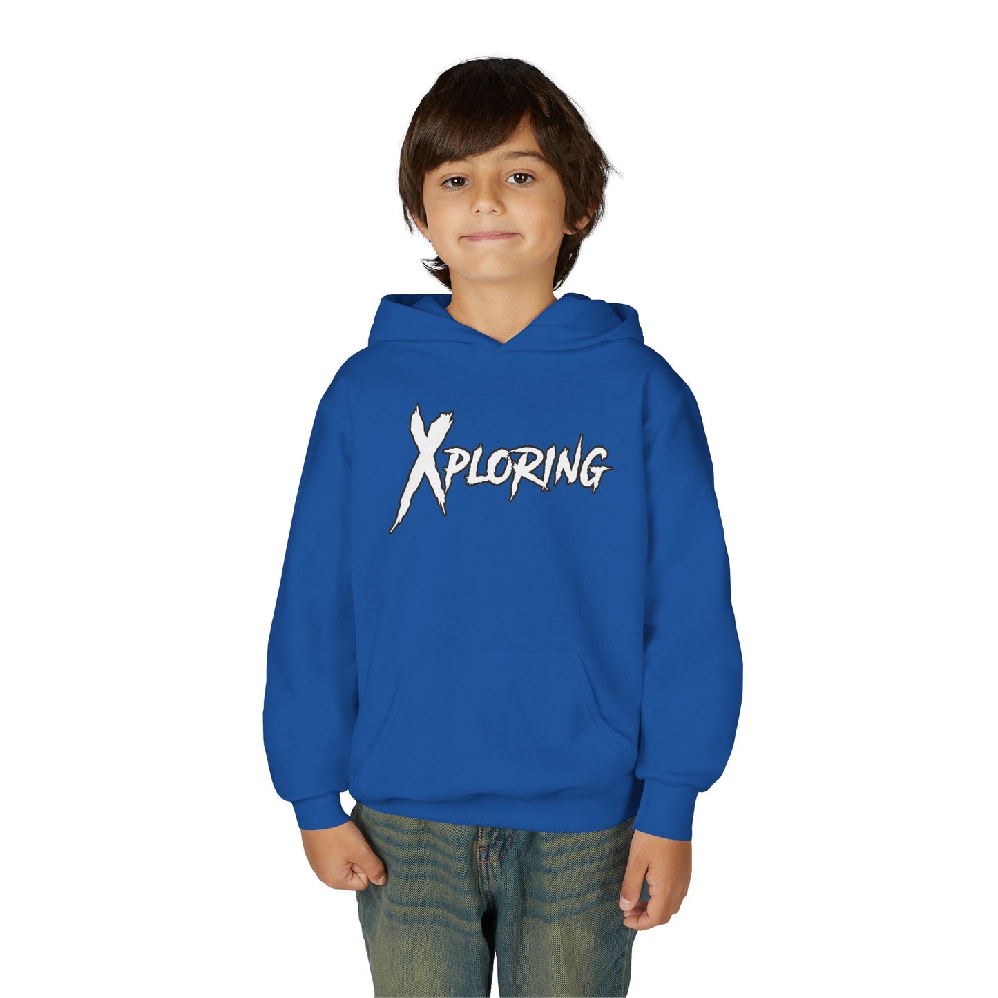 Youth Hoodie - XPLORING Design, Cool Teen Apparel, Adventure Sweatshirt, Gift for Kids, Outdoor Activities Wear