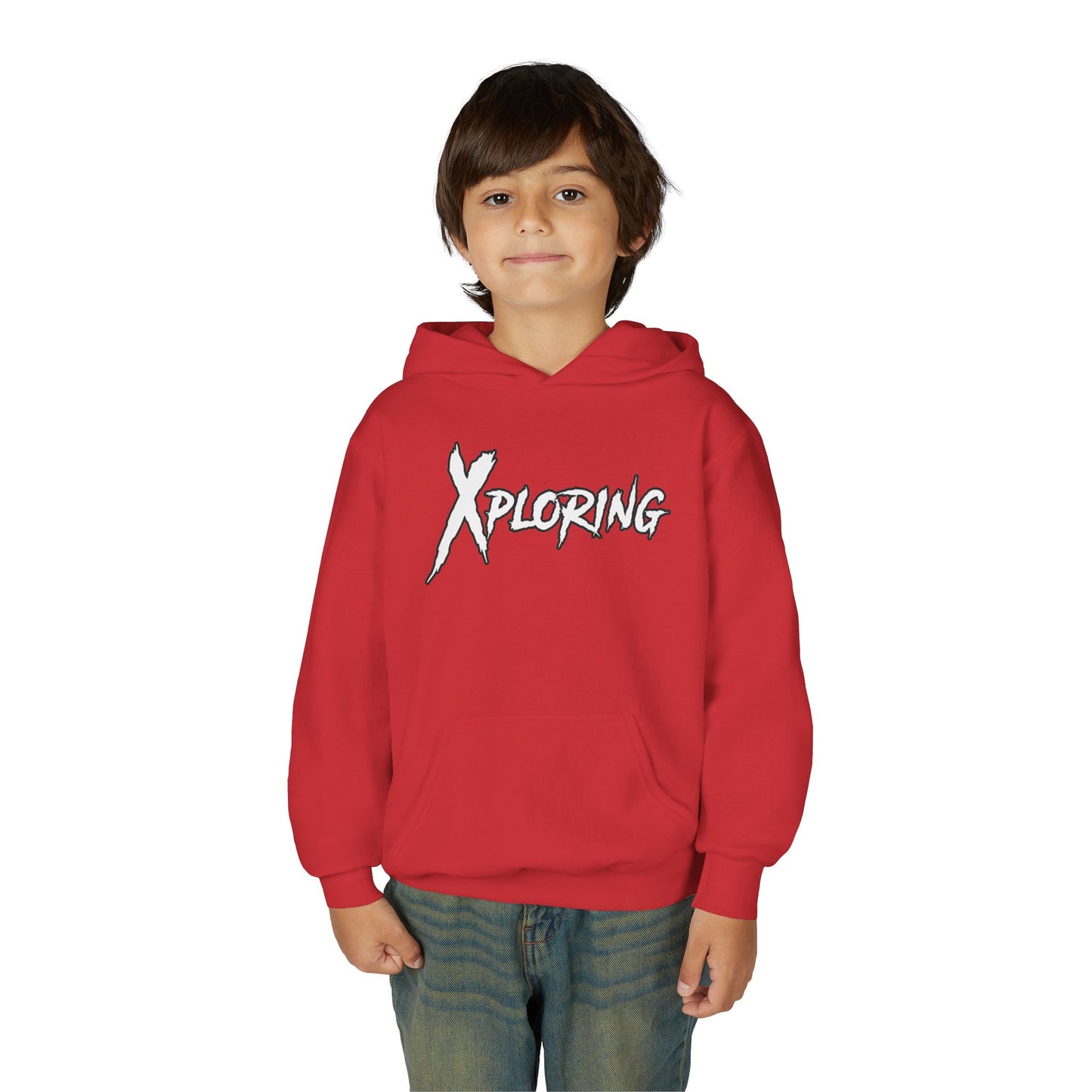Youth Hoodie - XPLORING Design, Cool Teen Apparel, Adventure Sweatshirt, Gift for Kids, Outdoor Activities Wear