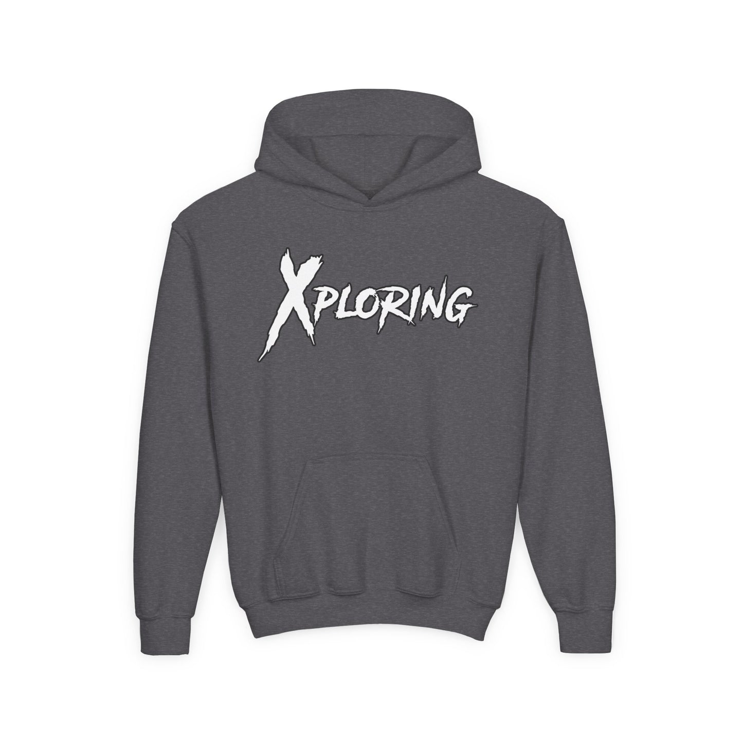Youth Hoodie - XPLORING Design, Cool Teen Apparel, Adventure Sweatshirt, Gift for Kids, Outdoor Activities Wear